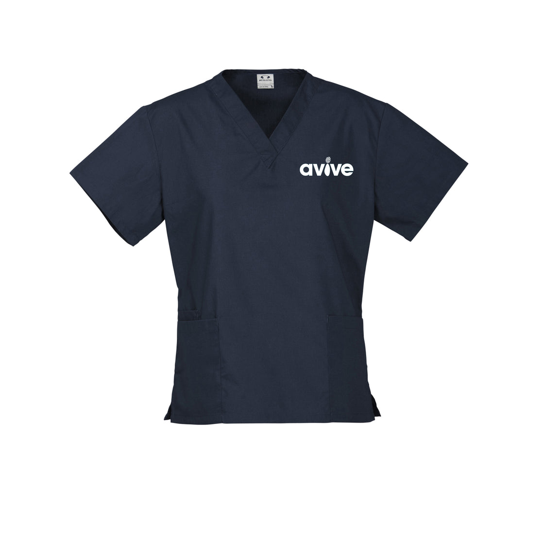 Womens Classic Scrub Top - Navy