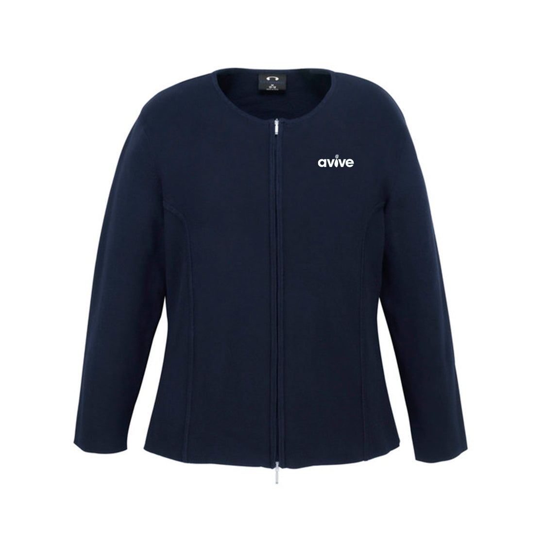 Womens 2-Way Zip Cardigan - NAVY