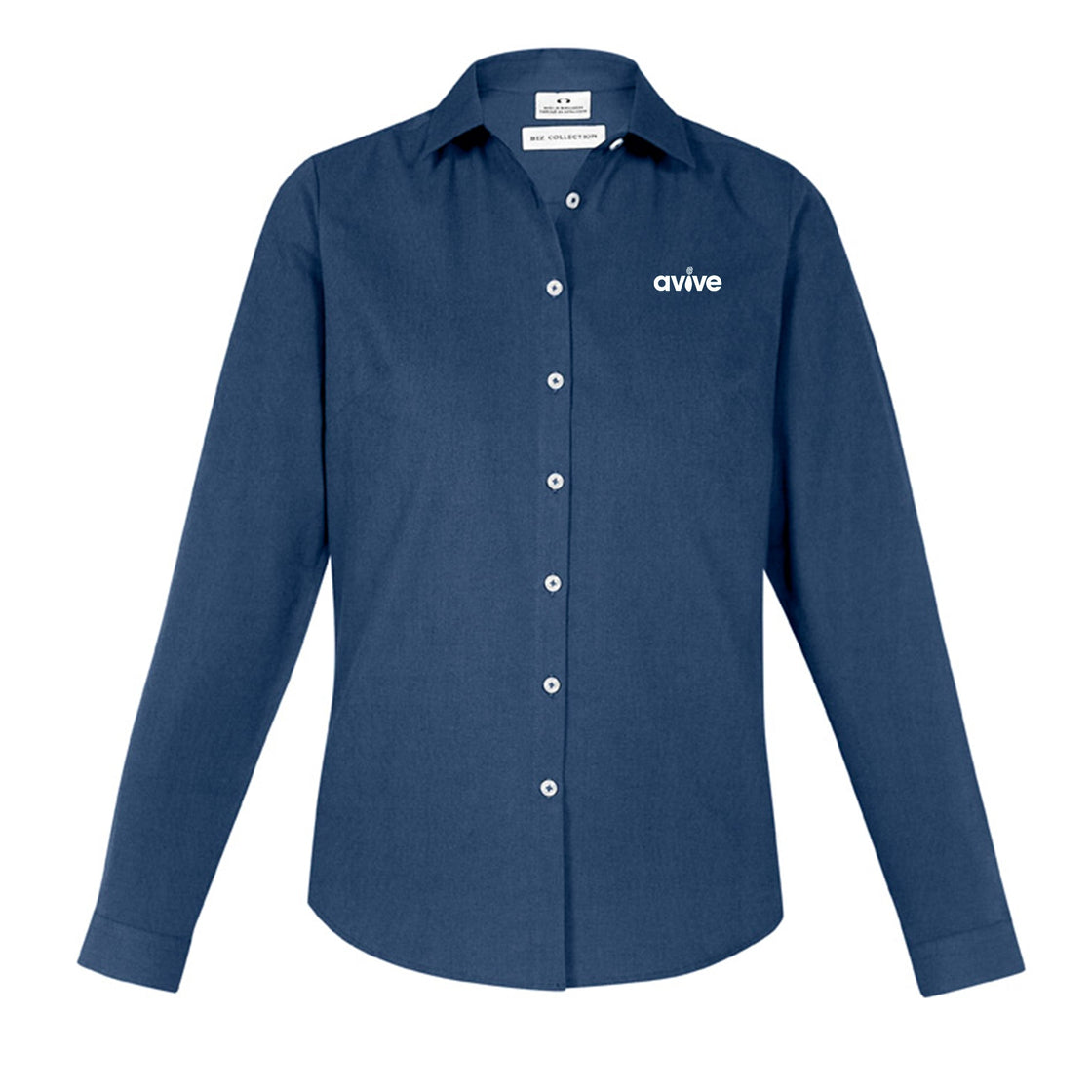 Womens Memphis Long Sleeve Shirt - MINERAL BLUE