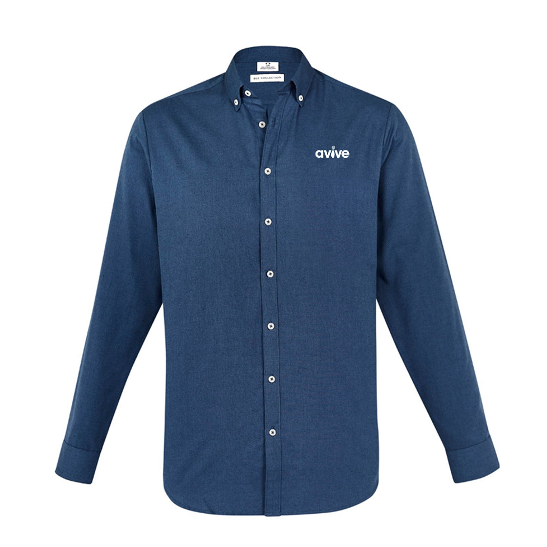 Mens Memphis Long Sleeve Shirt - MINERAL BLUE